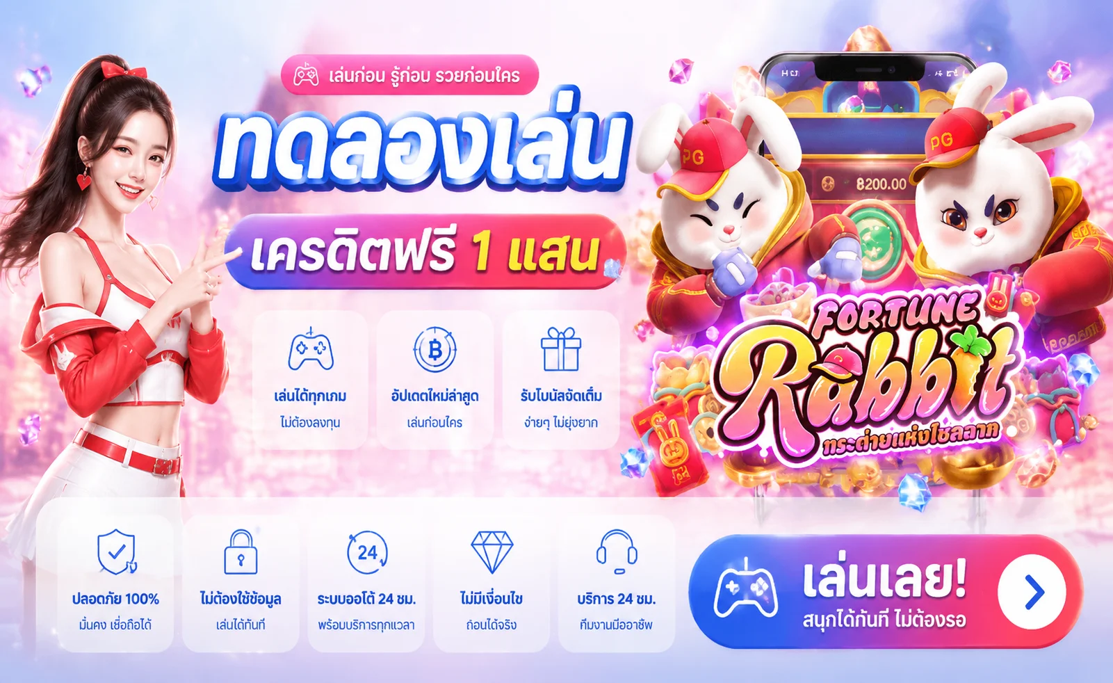 แบนเนอร์ทดลองเล่นสล็อตฟรี houseplus ไม่ต้องสมัคร
